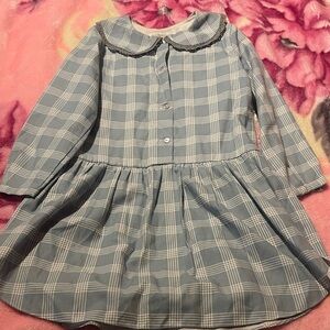 ChildrenChic Plaid Long Sleeve Dress